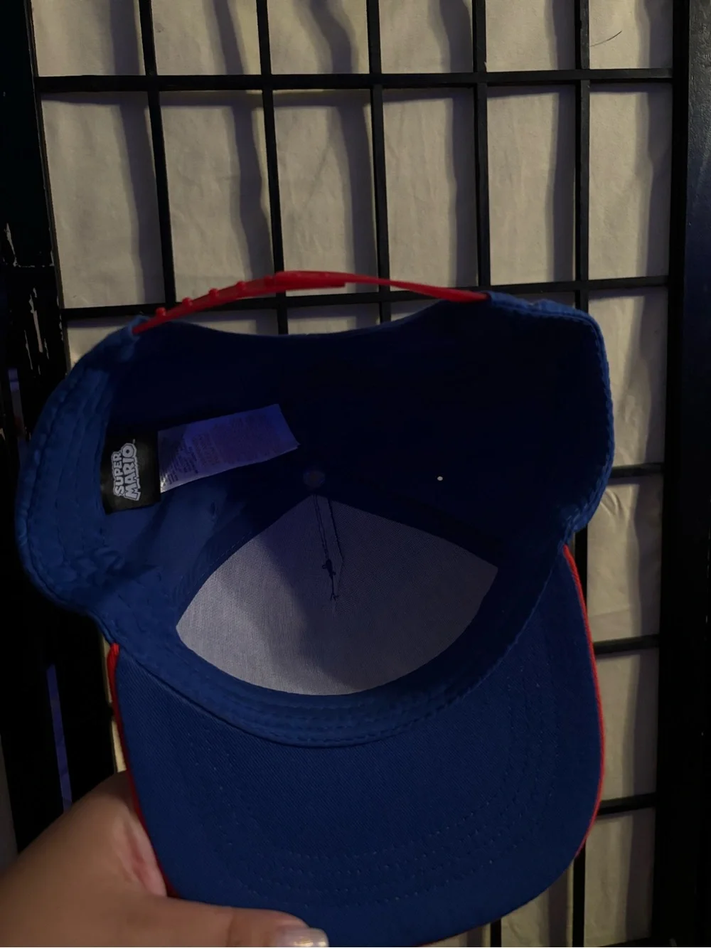 Nintendo Super Mario Blue Hat with Black Logo